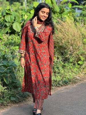 Pure Cotton Salwar Suit with Dupatta