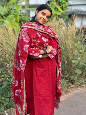 Pure Cotton Salwar Suit with Dupatta