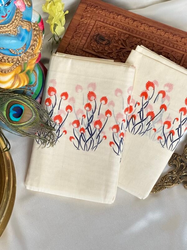 Elegant Flower Sett Mundu