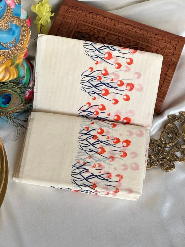 Elegant Flower Sett Mundu