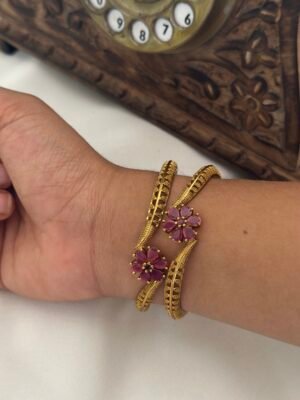 Antique Floral Bangles