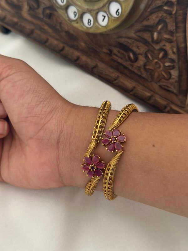 Antique Floral Bangles