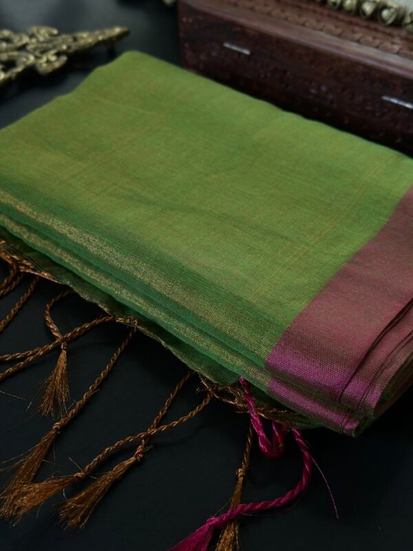 Khadi Plain Tissue Saree