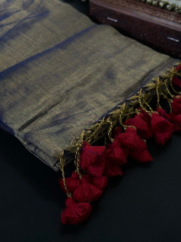 Khadi Plain Tissue Saree