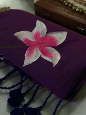 Hand Painted Floral Saree