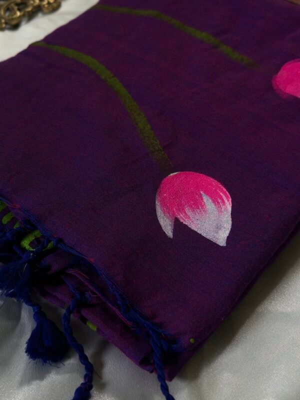 Hand Painted Floral Saree