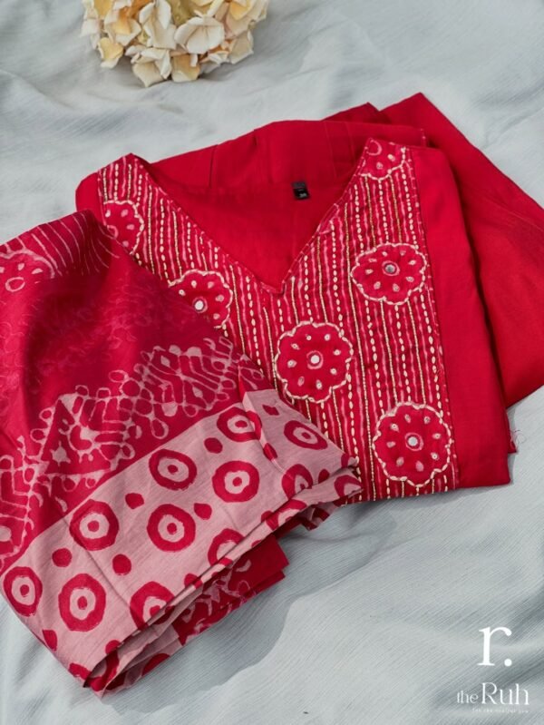 Pure Cotton Salwar Suit with Dupatta