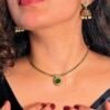 Emerald AD Pendant Necklace set