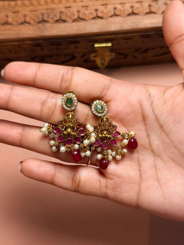 Premium Ruby AD Necklace Set