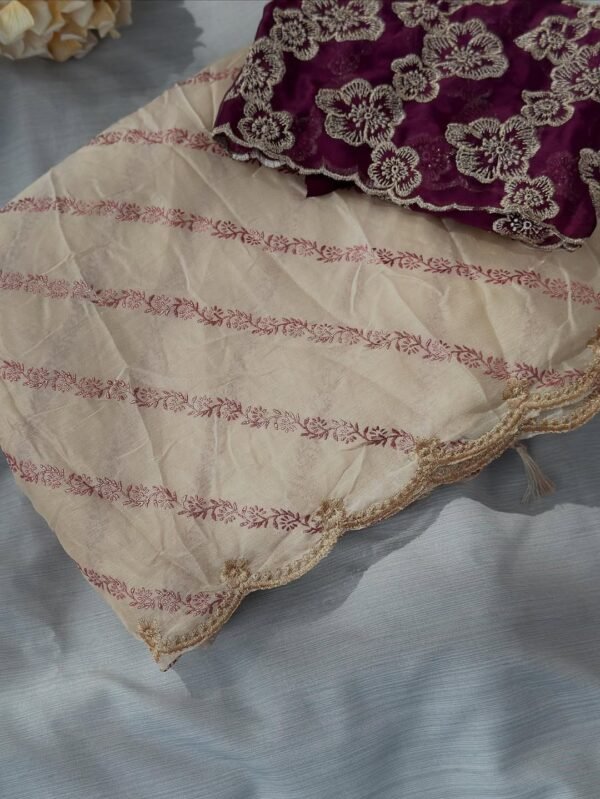 Premium Organza Saree With Blouse