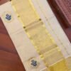 Peacock Embroidery Tissue Kerala Saree