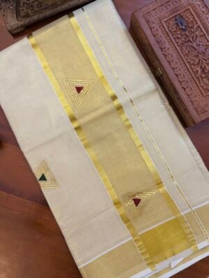 Premium Tissue Kerala Saree