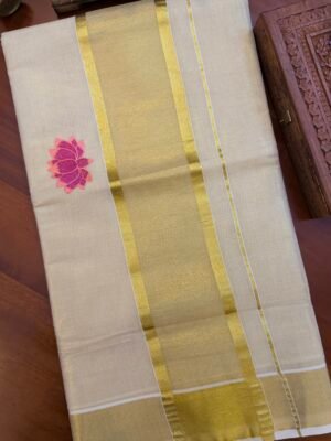 Lotus Tissue Kerala Saree