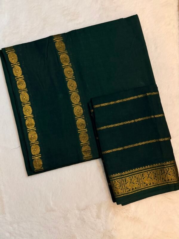 Traditional Madurai Sungudi Cotton with Blouse Piece