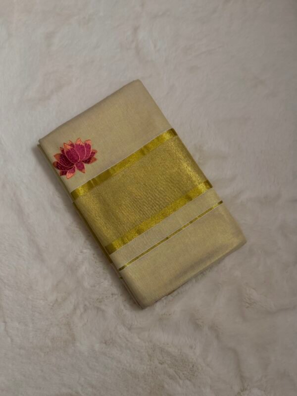 Lotus Tissue Kerala Saree