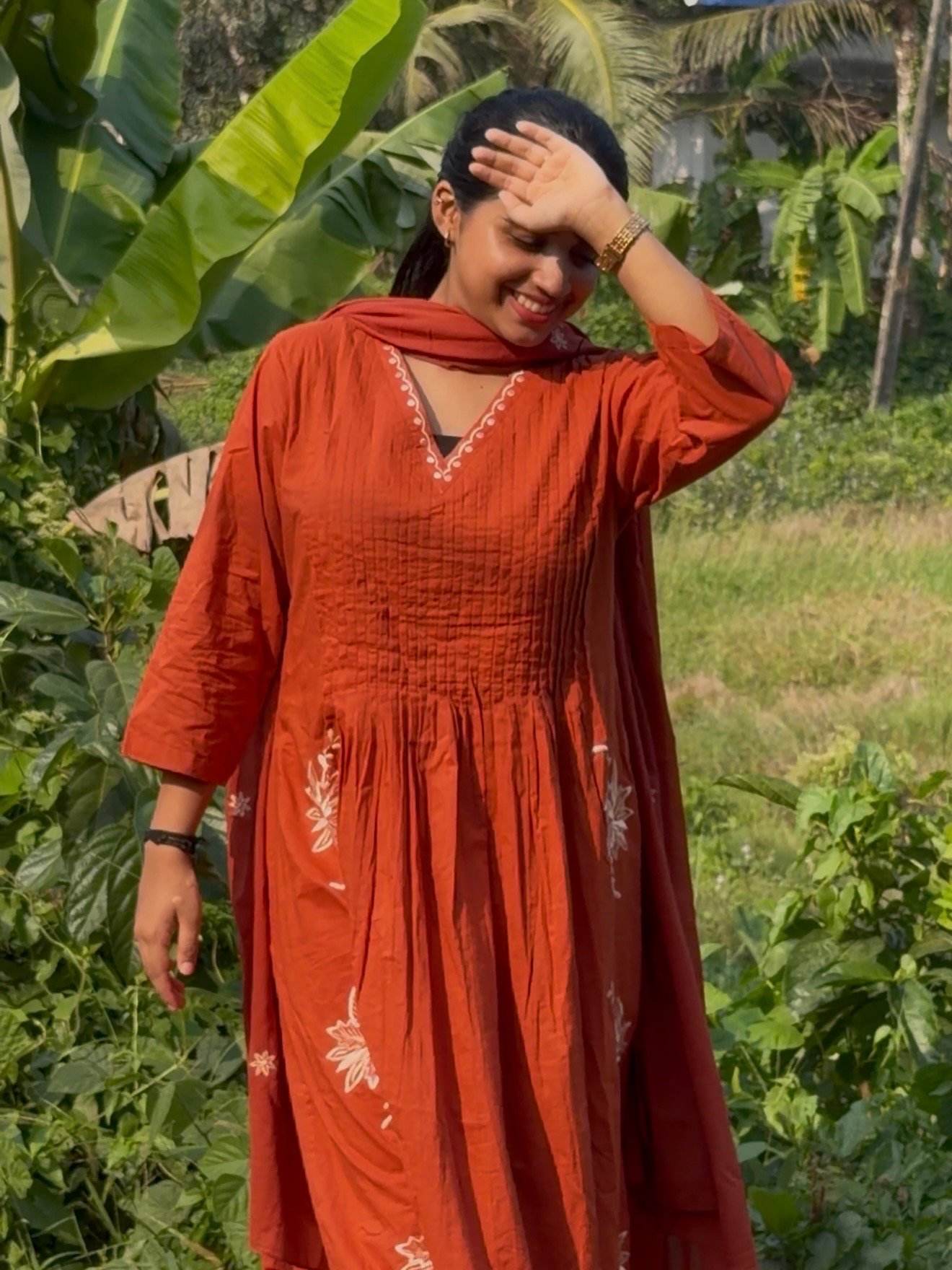 Pure Cotton Salwar Suit with Dupatta