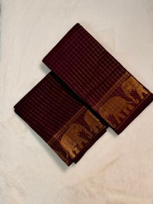 IMG_0337 Traditional Madurai Sungudi Cotton Saree with Blouse Piece