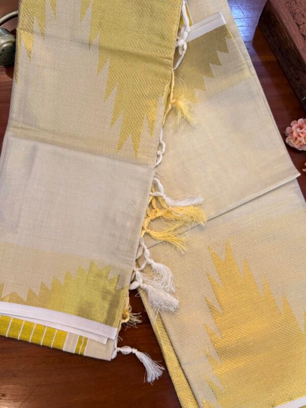 Premium Tissue Temple Set Mundu