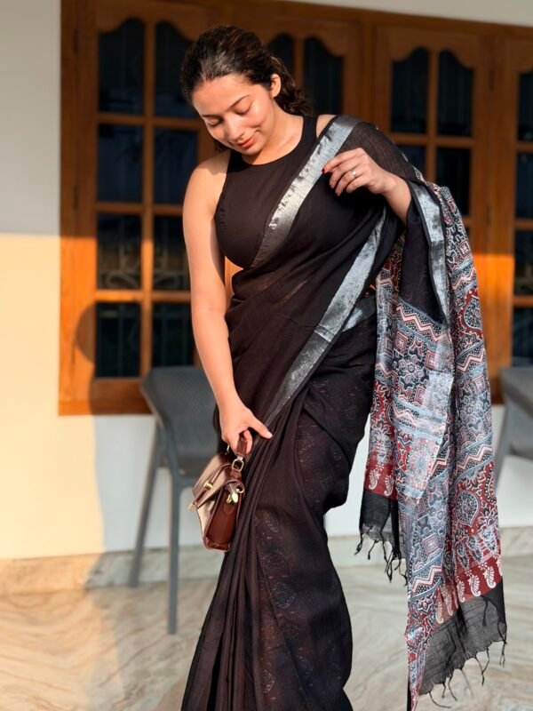 Linen Cotton Saree