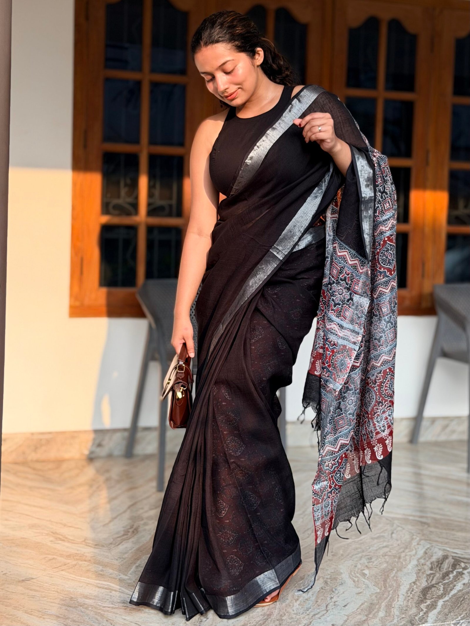 Linen Cotton Saree