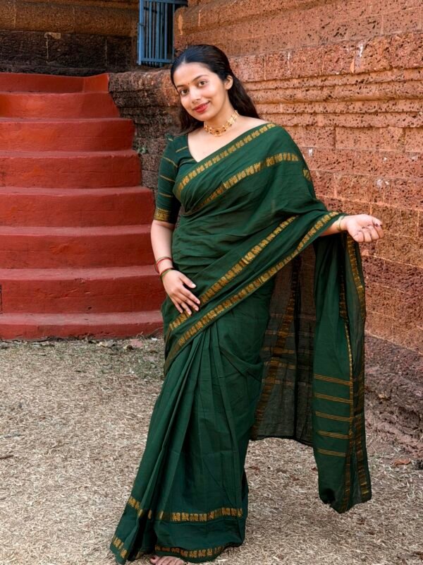 IMG_9290 Traditional Madurai Sungudi Cotton with Blouse Piece