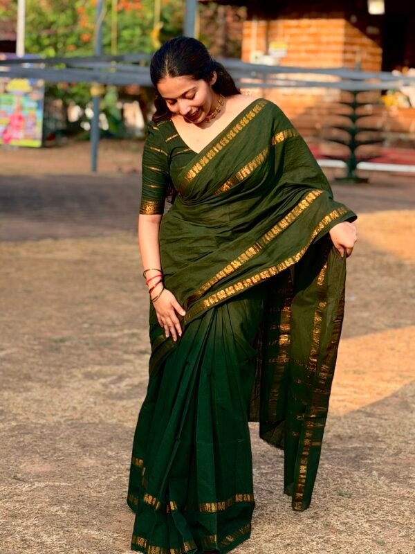 IMG_9310 Traditional Madurai Sungudi Cotton with Blouse Piece