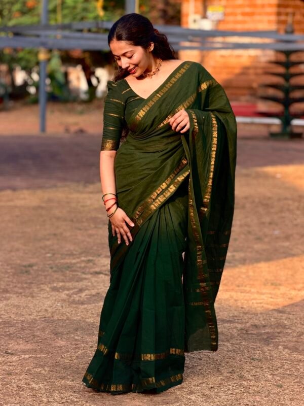 IMG_9313 Traditional Madurai Sungudi Cotton with Blouse Piece