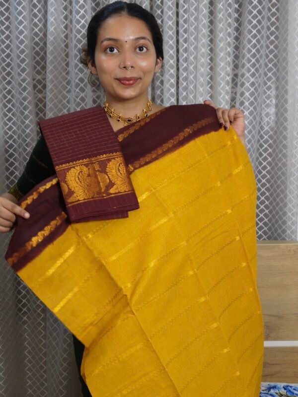 Traditional Madurai Sungudi Cotton with Blouse Piece