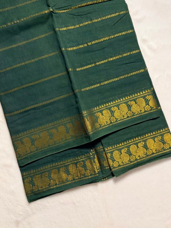 Traditional Madurai Sungudi Cotton Saree with Blouse Piece