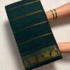 Traditional Madurai Sungudi Cotton Saree with Blouse Piece