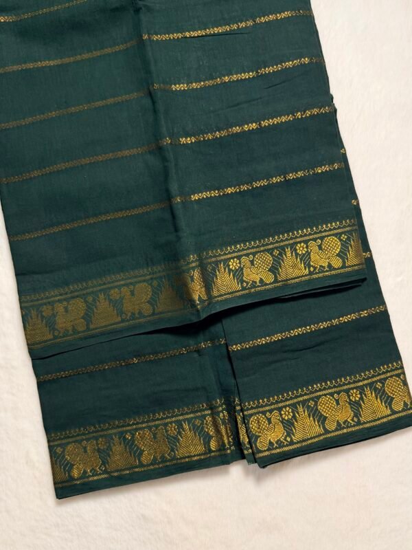Traditional Madurai Sungudi Cotton Saree with Blouse Piece