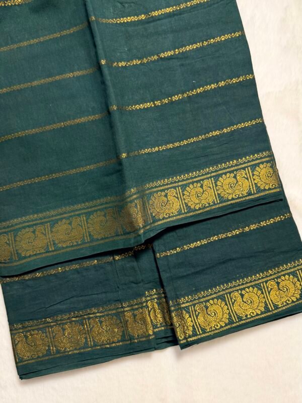 Traditional Madurai Sungudi Cotton Saree with Blouse Piece