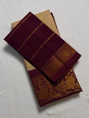 Traditional Madurai Sungudi Cotton Saree with Blouse Piece