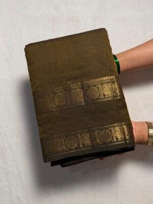 Premium Zari Kanchi Cotton Saree