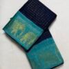 Traditional Madurai Sungudi Cotton Saree with Blouse Piece
