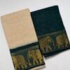 Traditional Madurai Sungudi Cotton Saree with Blouse Piece