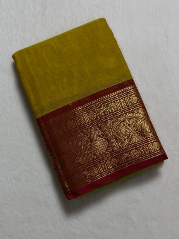 Premium Zari Kanchi Cotton Saree