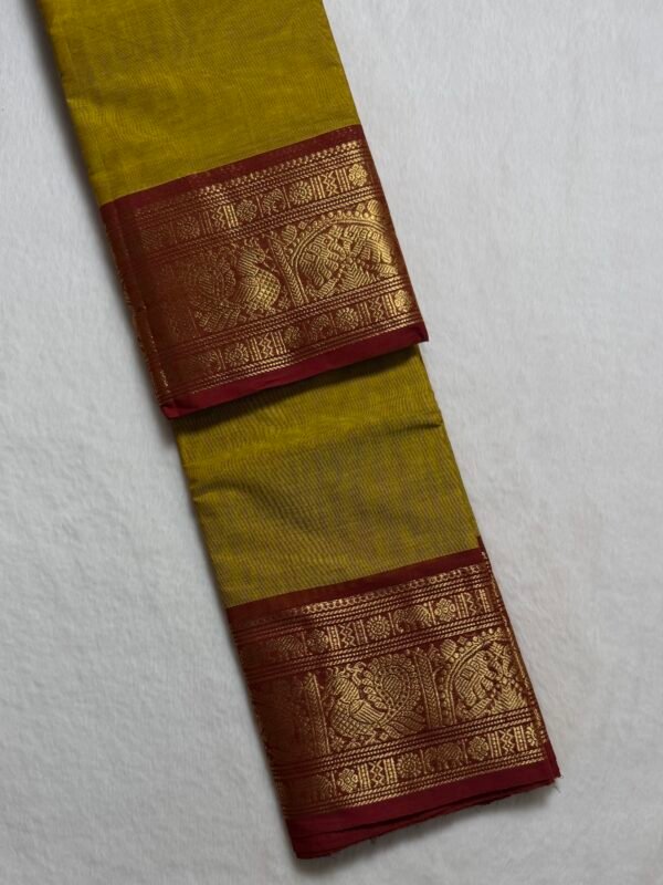 Premium Zari Kanchi Cotton Saree