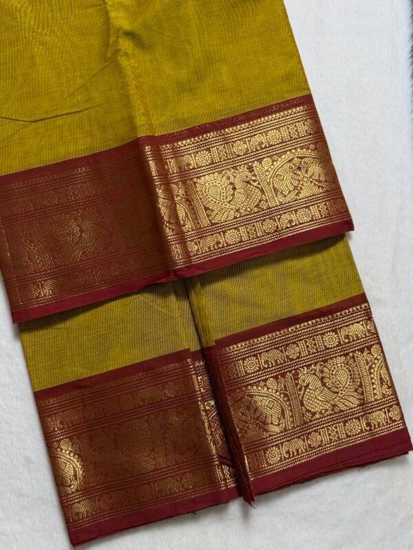 Premium Zari Kanchi Cotton Saree