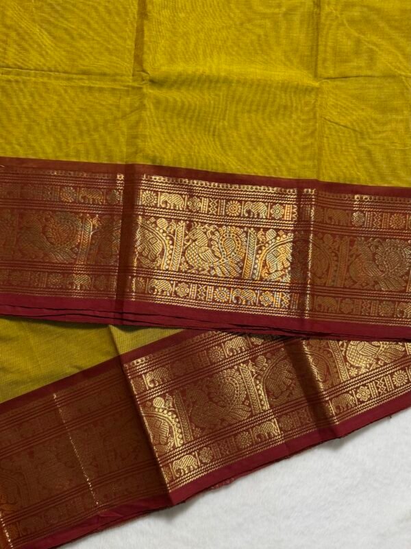 Premium Zari Kanchi Cotton Saree