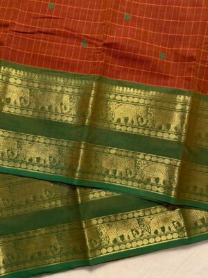 Vintage Premium Kanchi Cotton Saree