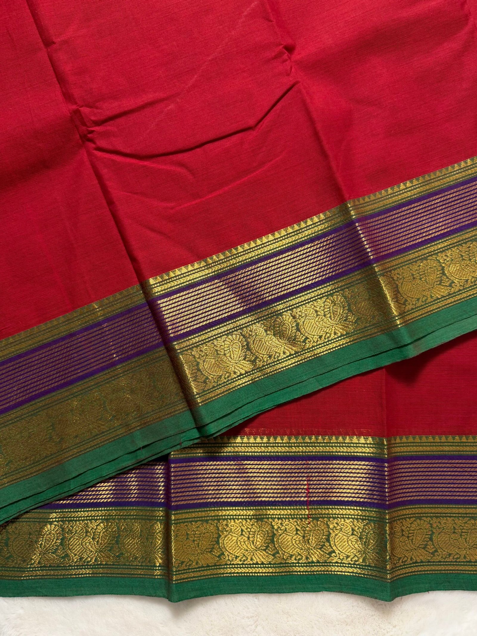 Premium Zari Kanchi Cotton Saree