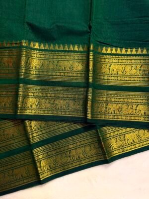 Premium Zari Kanchi Cotton Saree