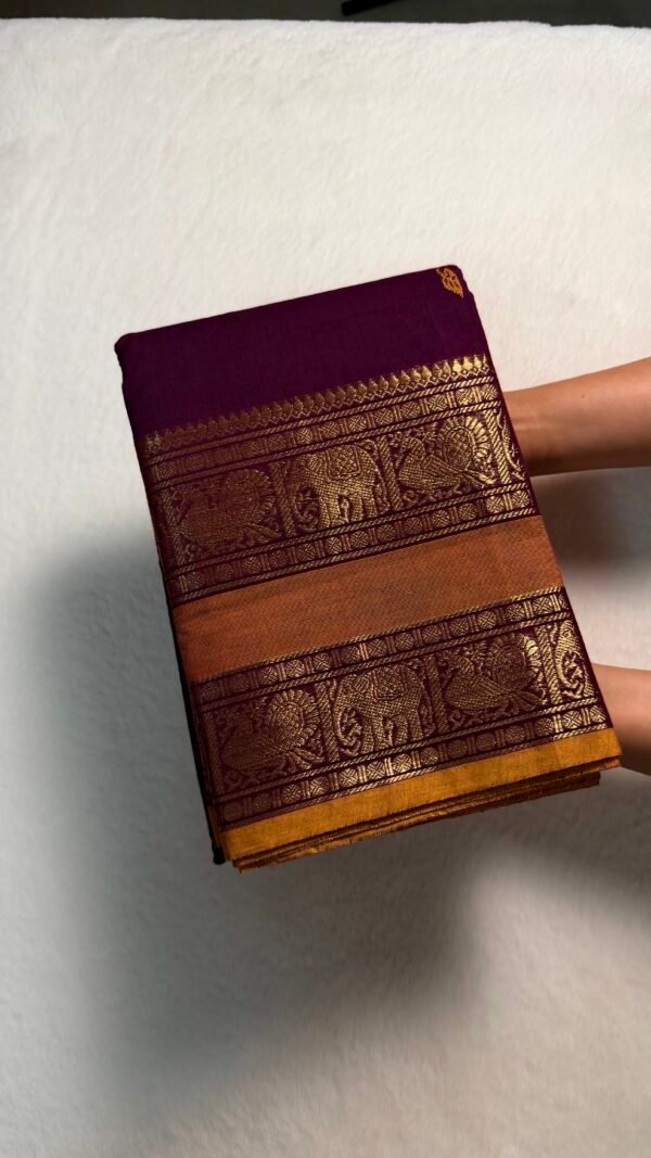 Premium Zari Kanchi Cotton Saree