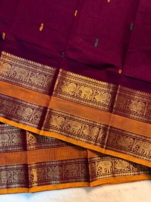 Premium Zari Kanchi Cotton Saree