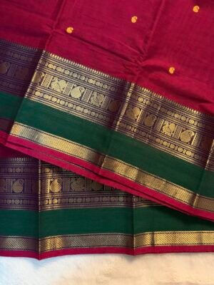 IMG_6662 Premium Zari Kanchi Cotton Saree