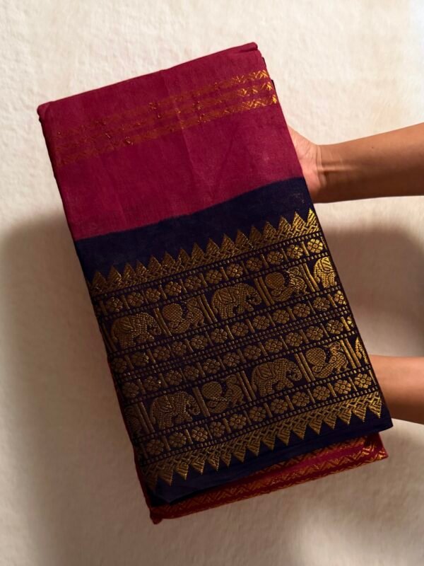 IMG_7581 Traditional Madurai Sungudi Cotton Saree with Blouse Piece