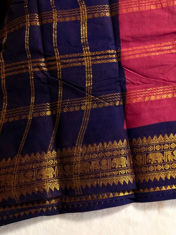 IMG_7582 Traditional Madurai Sungudi Cotton Saree with Blouse Piece