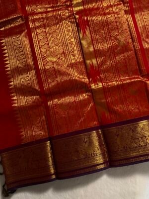 IMG_7601 Grand Pallu Vintage Delux Kanchi cotton saree