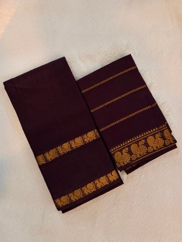 Traditional Madurai Sungudi Cotton Saree with Blouse Piece